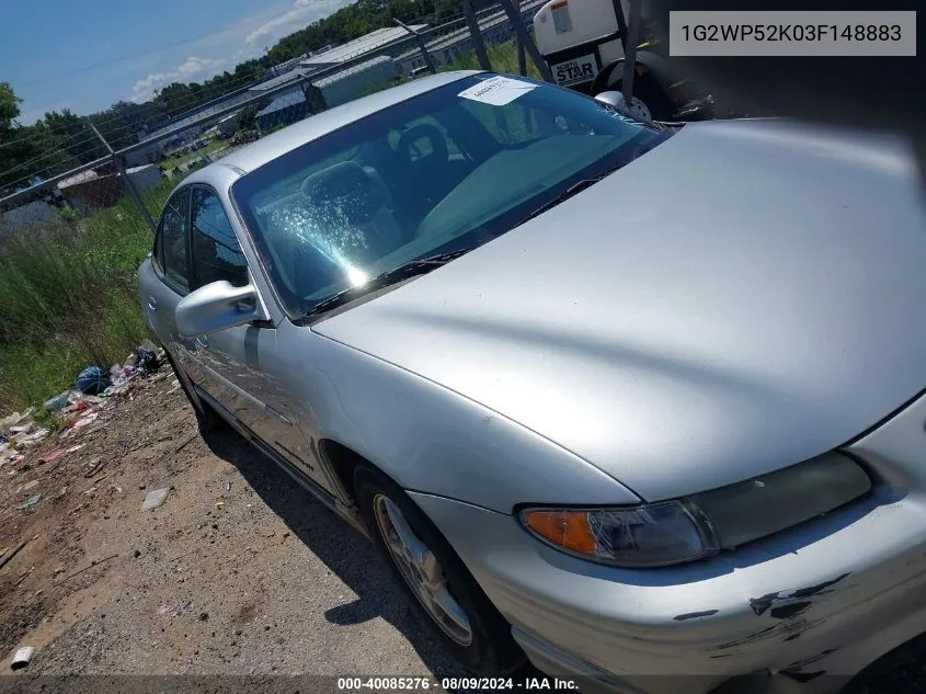 2003 Pontiac Grand Prix Gt VIN: 1G2WP52K03F148883 Lot: 40085276