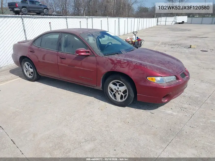 2003 Pontiac Grand Prix Se VIN: 1G2WK52JX3F120580 Lot: 44569272
