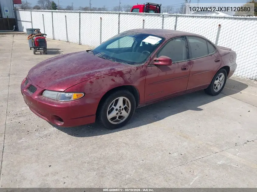 2003 Pontiac Grand Prix Se VIN: 1G2WK52JX3F120580 Lot: 44569272