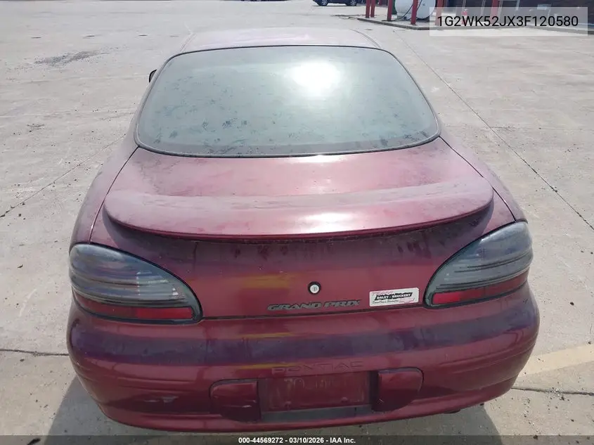 2003 Pontiac Grand Prix Se VIN: 1G2WK52JX3F120580 Lot: 44569272