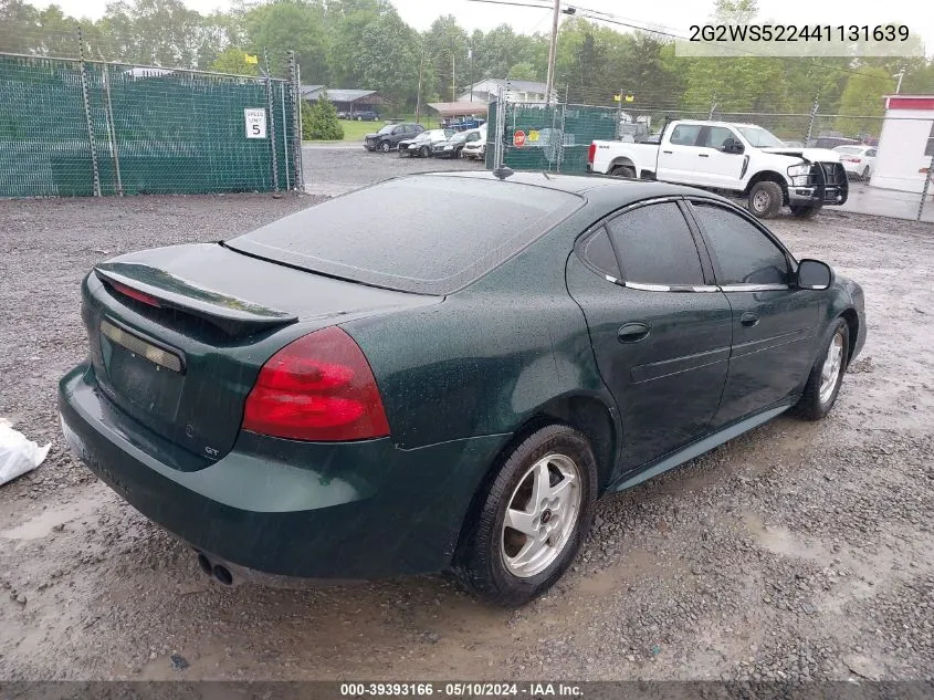 2004 Pontiac Grand Prix Gt2 VIN: 2G2WS522441131639 Lot: 39393166