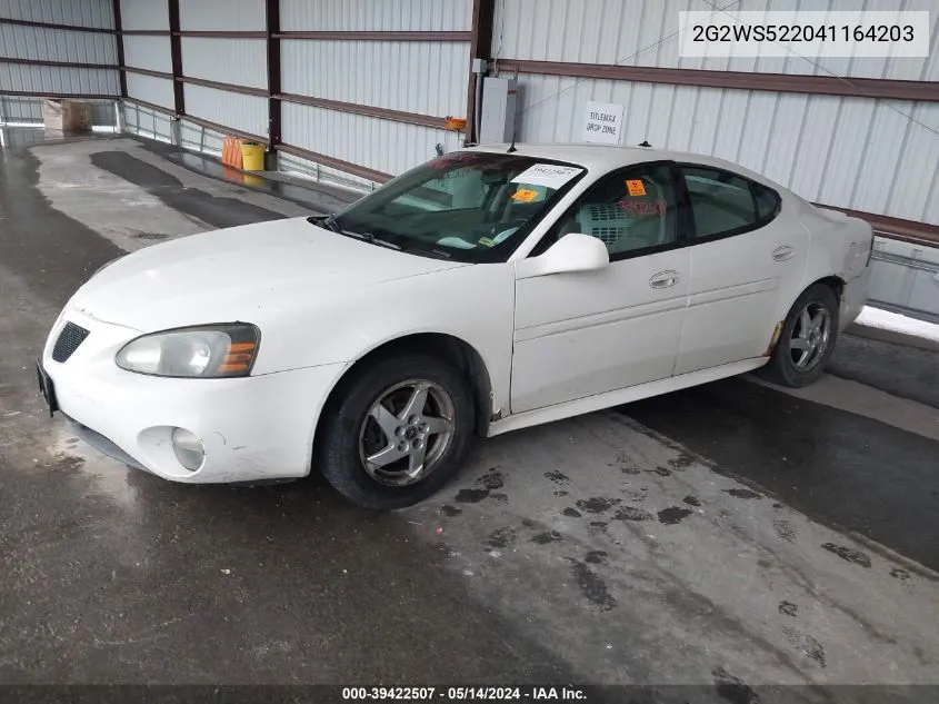 2004 Pontiac Grand Prix Gt2 VIN: 2G2WS522041164203 Lot: 39422507