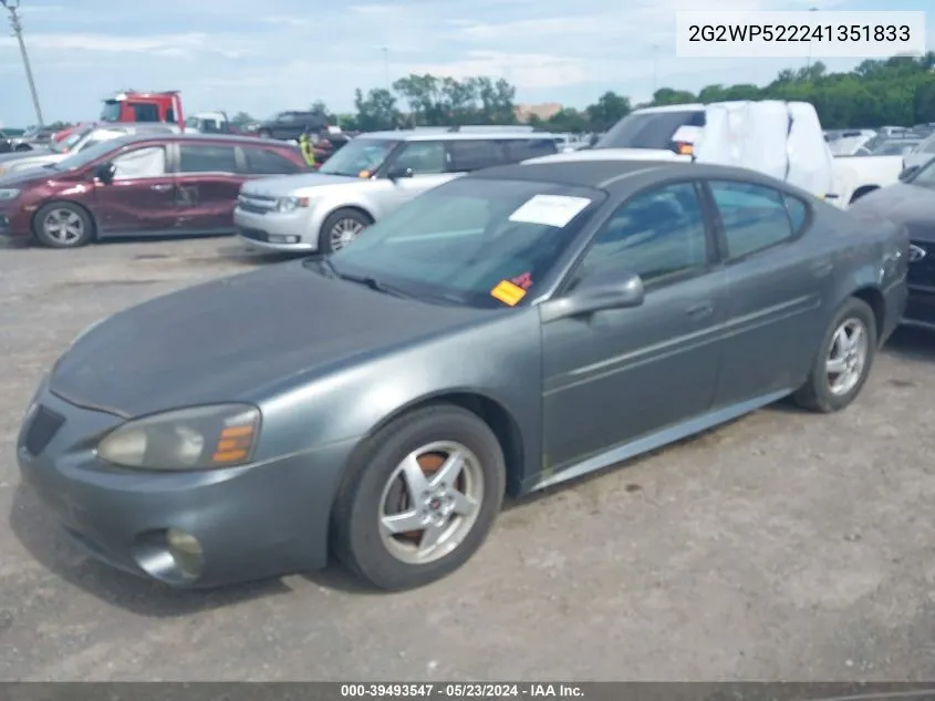 2G2WP522241351833 2004 Pontiac Grand Prix Gt1