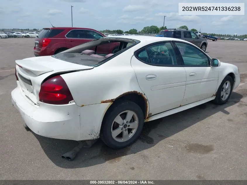 2004 Pontiac Grand Prix Gtp VIN: 2G2WR524741336238 Lot: 39532802