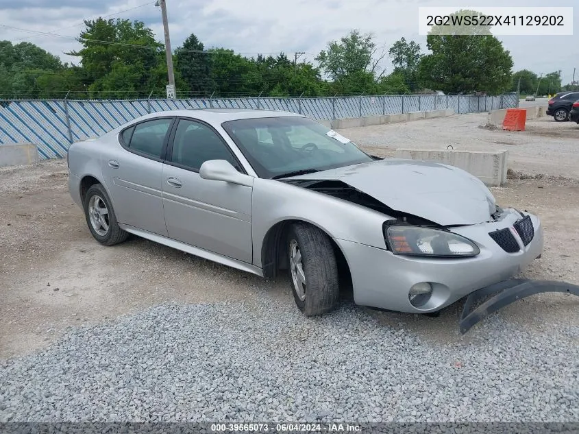 2004 Pontiac Grand Prix Gt2 VIN: 2G2WS522X41129202 Lot: 39565073