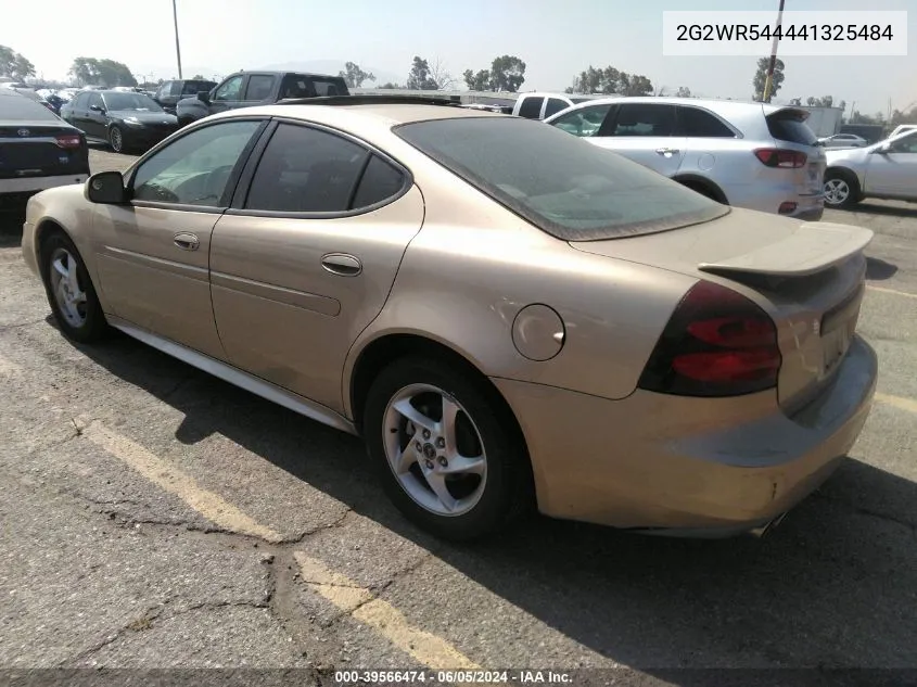 2004 Pontiac Grand Prix Gtp VIN: 2G2WR544441325484 Lot: 39566474