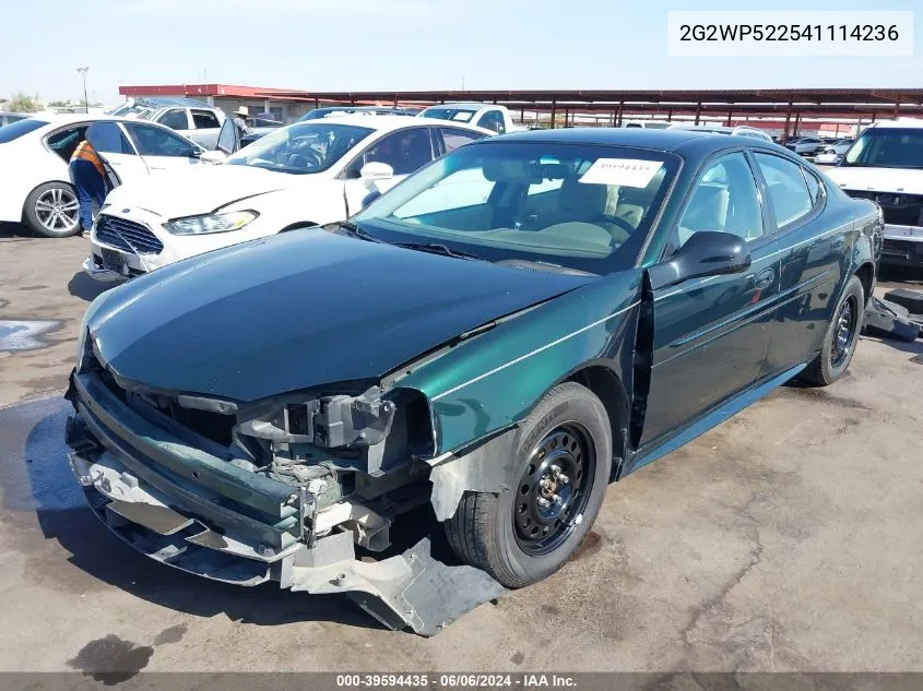 2G2WP522541114236 2004 Pontiac Grand Prix Gt1