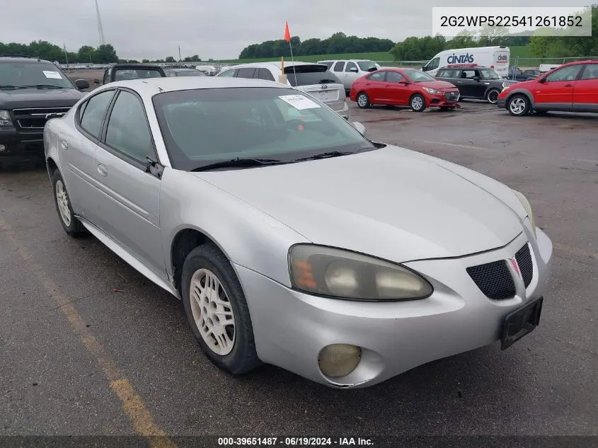 2G2WP522541261852 2004 Pontiac Grand Prix Gt1