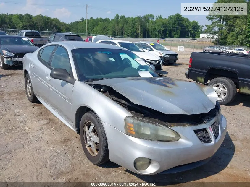 2004 Pontiac Grand Prix Gt1 VIN: 2G2WP522741272125 Lot: 39665314