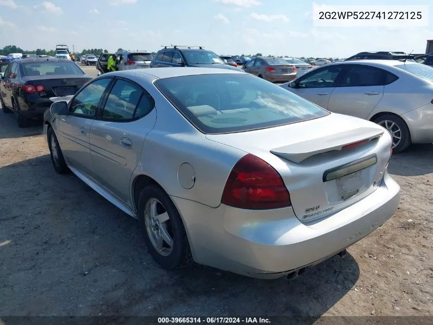 2004 Pontiac Grand Prix Gt1 VIN: 2G2WP522741272125 Lot: 39665314