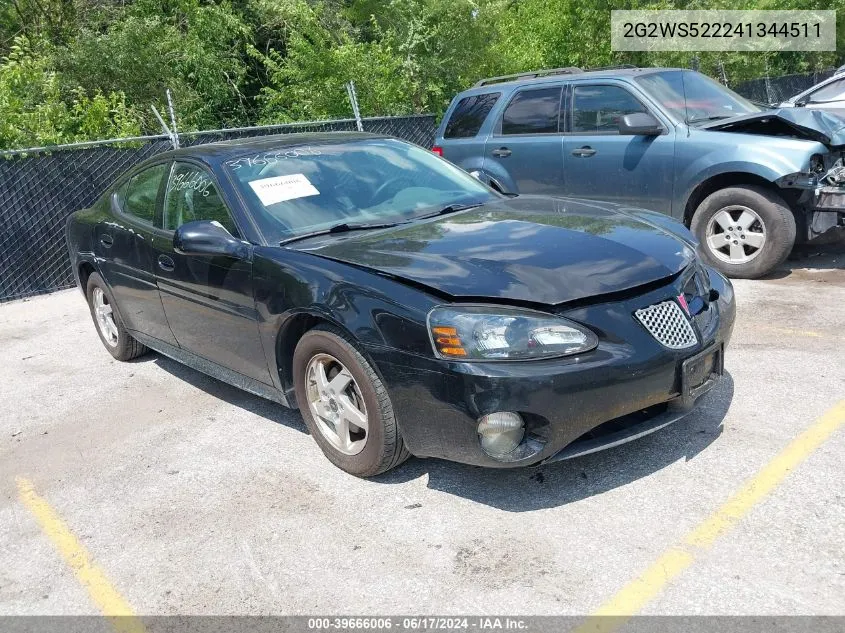 2004 Pontiac Grand Prix Gt2 VIN: 2G2WS522241344511 Lot: 39666006