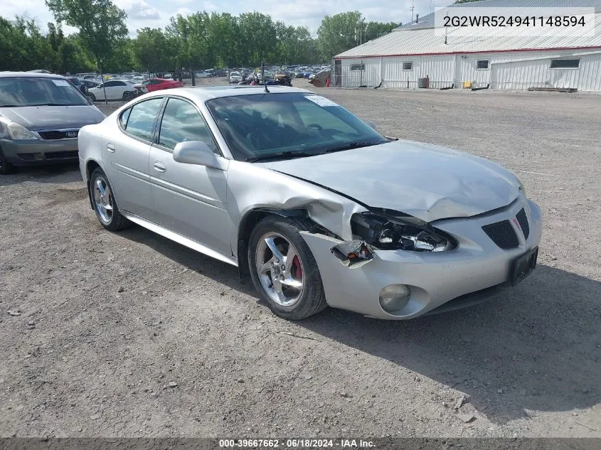 2G2WR524941148594 2004 Pontiac Grand Prix Gtp