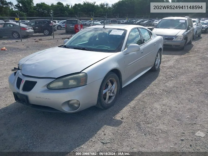 2G2WR524941148594 2004 Pontiac Grand Prix Gtp