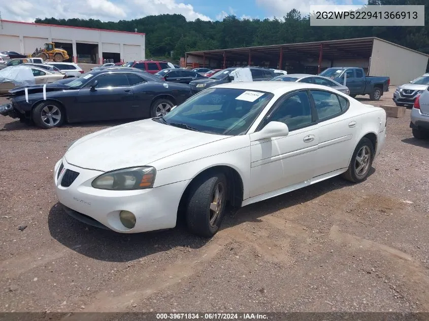 2004 Pontiac Grand Prix Gt1 VIN: 2G2WP522941366913 Lot: 39671834