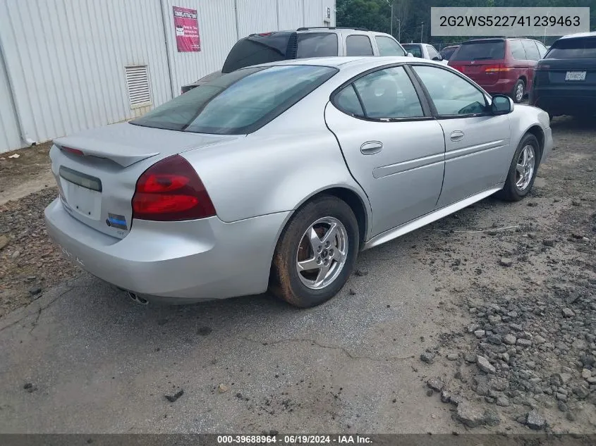 2004 Pontiac Grand Prix Gt2 VIN: 2G2WS522741239463 Lot: 39688964