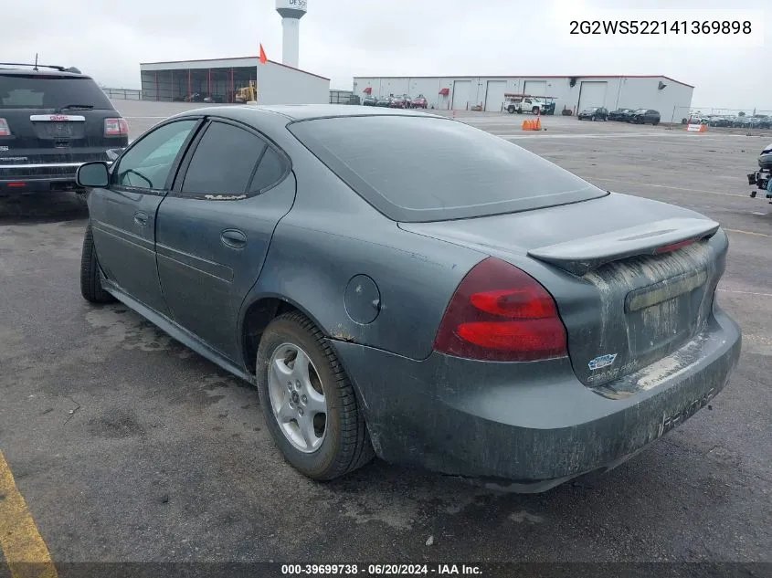 2004 Pontiac Grand Prix Gt2 VIN: 2G2WS522141369898 Lot: 39699738