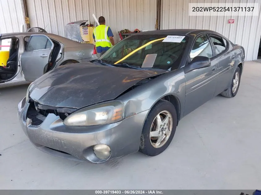 2004 Pontiac Grand Prix Gt1 VIN: 2G2WP522541371137 Lot: 39719403