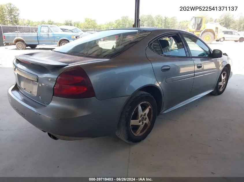 2G2WP522541371137 2004 Pontiac Grand Prix Gt1