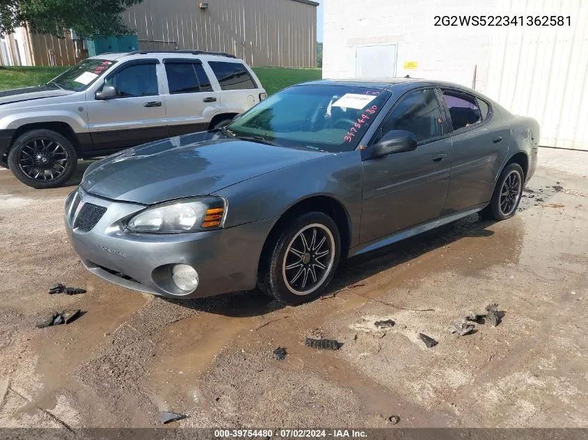 2G2WS522341362581 2004 Pontiac Grand Prix Gt2