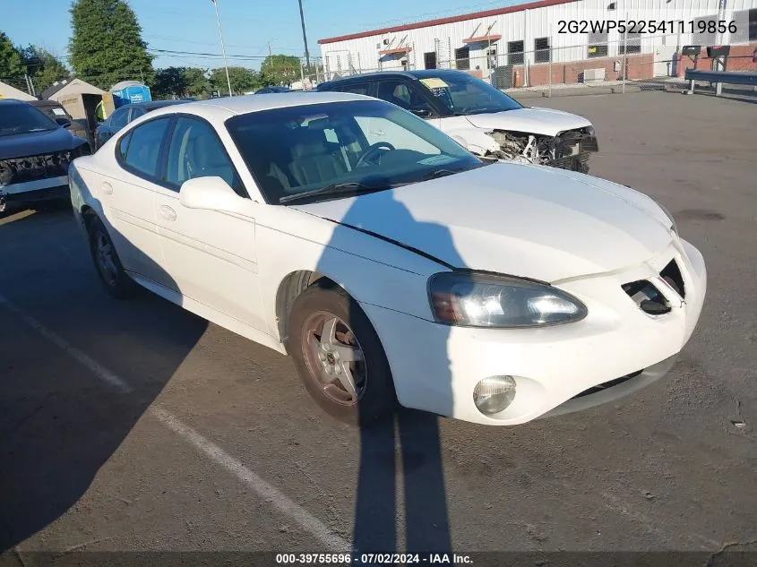 2004 Pontiac Grand Prix Gt1 VIN: 2G2WP522541119856 Lot: 39755696