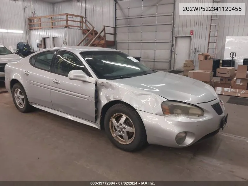 2004 Pontiac Grand Prix Gt1 VIN: 2G2WP522341120455 Lot: 39772894