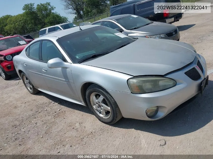 2004 Pontiac Grand Prix Gt2 VIN: 2G2WS522241322041 Lot: 39827657