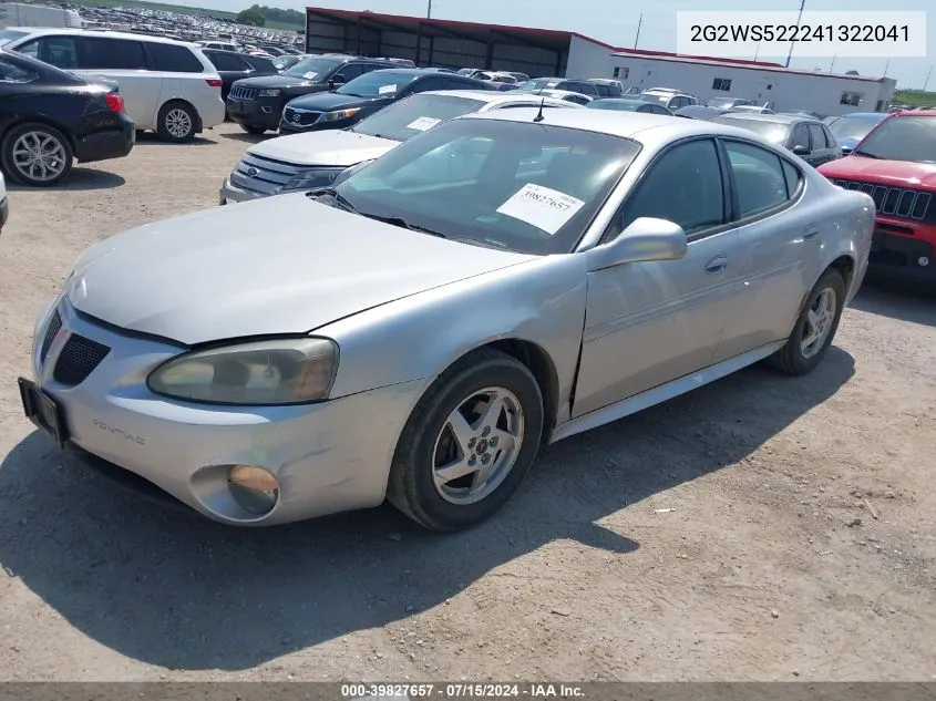 2G2WS522241322041 2004 Pontiac Grand Prix Gt2