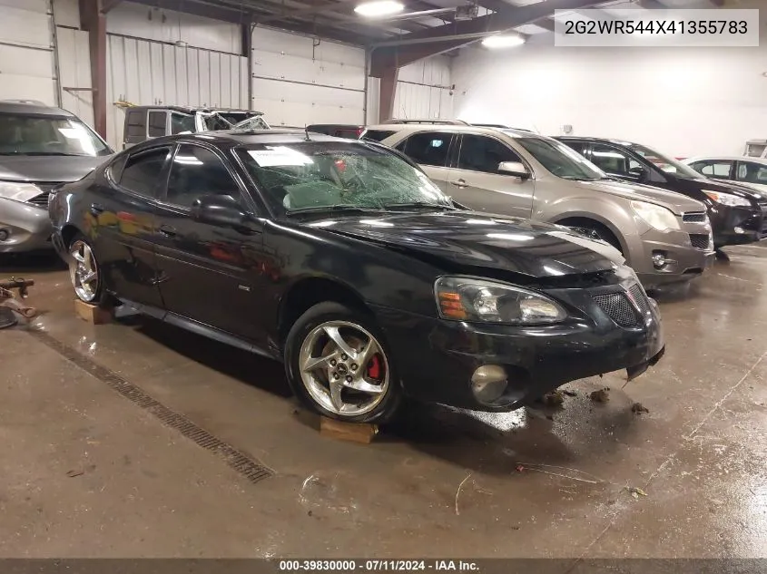 2004 Pontiac Grand Prix Gtp VIN: 2G2WR544X41355783 Lot: 39830000