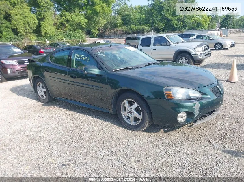 2004 Pontiac Grand Prix Gt2 VIN: 2G2WS522241169659 Lot: 39835653