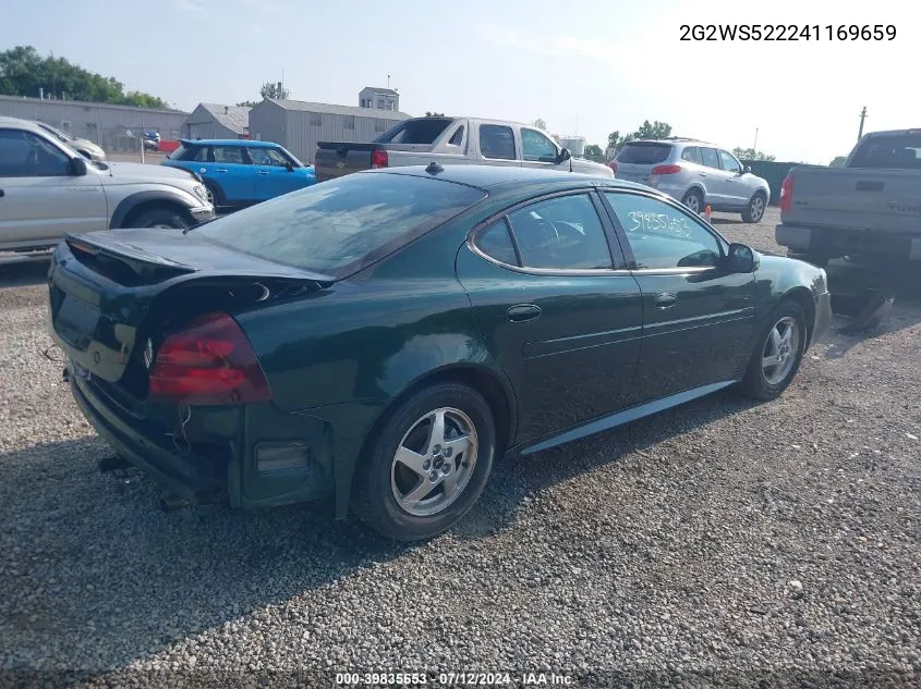 2004 Pontiac Grand Prix Gt2 VIN: 2G2WS522241169659 Lot: 39835653