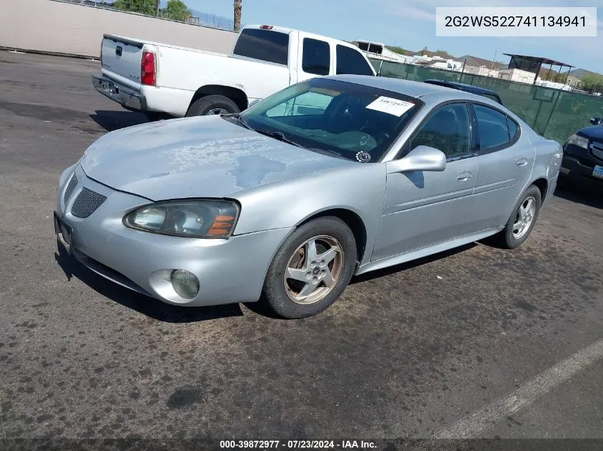 2004 Pontiac Grand Prix Gt2 VIN: 2G2WS522741134941 Lot: 39872977