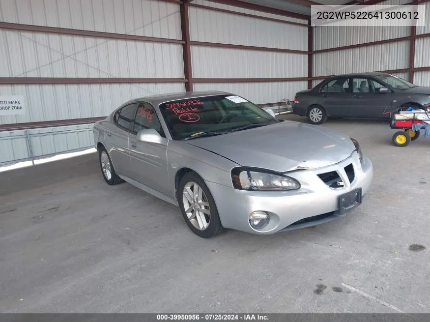 2004 Pontiac Grand Prix Gt1 VIN: 2G2WP522641300612 Lot: 39950956