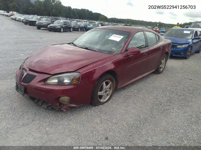 2004 Pontiac Grand Prix Gt2 VIN: 2G2WS522941256703 Lot: 39976495