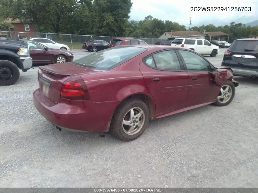 2004 Pontiac Grand Prix Gt2 VIN: 2G2WS522941256703 Lot: 39976495