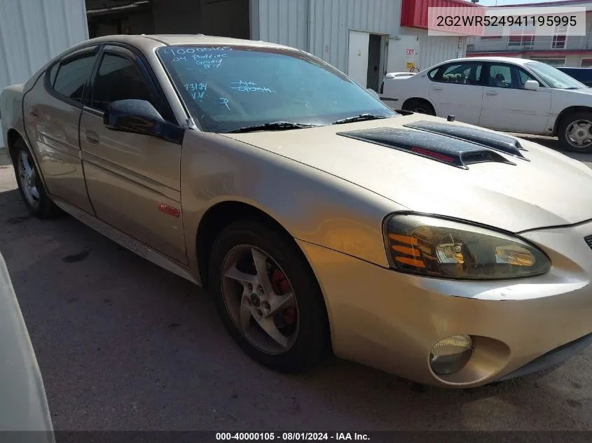 2G2WR524941195995 2004 Pontiac Grand Prix Gtp