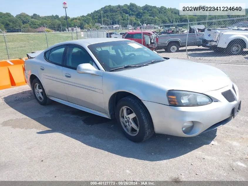 2004 Pontiac Grand Prix Gt1 VIN: 2G2WP522341224640 Lot: 40127773