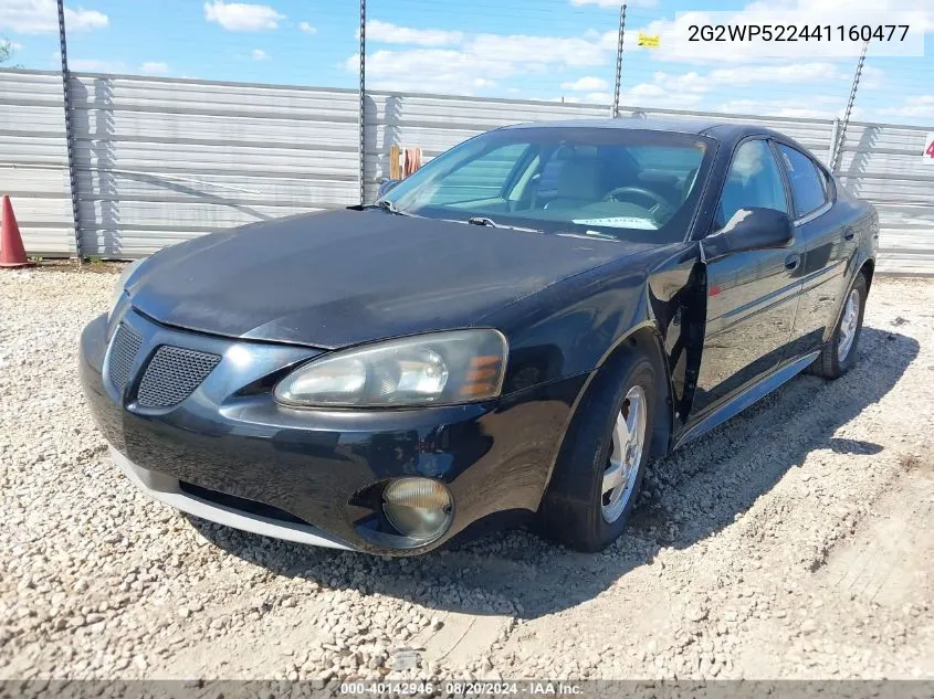 2004 Pontiac Grand Prix Gt1 VIN: 2G2WP522441160477 Lot: 40142946