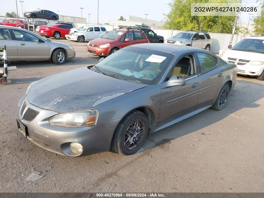 2G2WP542741240286 2004 Pontiac Grand Prix Gt1