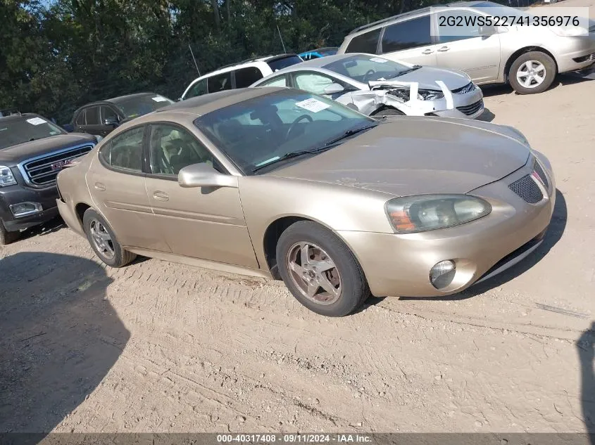 2004 Pontiac Grand Prix Gt2 VIN: 2G2WS522741356976 Lot: 40317408