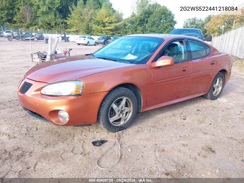 2004 Pontiac Grand Prix Gt2 VIN: 2G2WS522441218084 Lot: 40409728