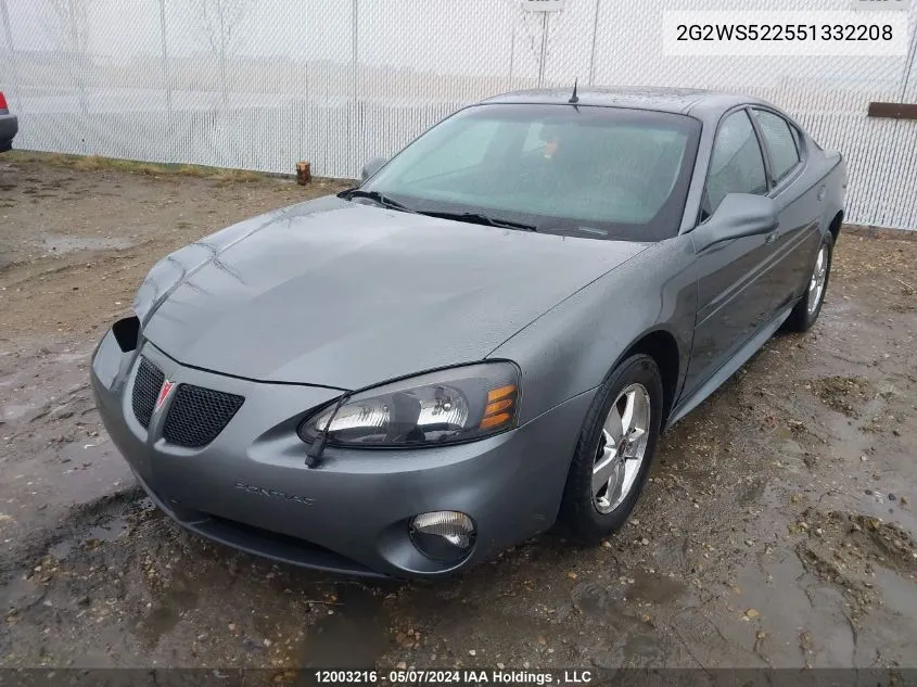 2G2WS522551332208 2005 Pontiac Grand Prix