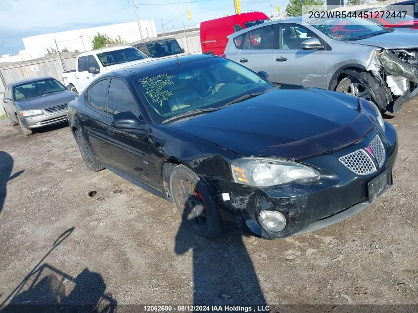 2005 Pontiac Grand Prix VIN: 2G2WR544451272447 Lot: 12062680