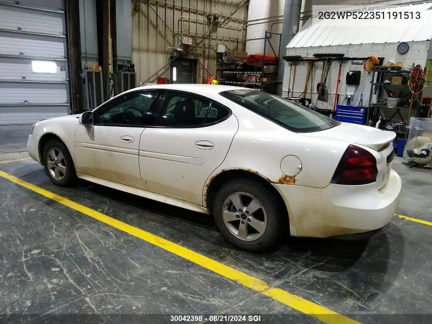 2G2WP522351191513 2005 Pontiac Grand Prix