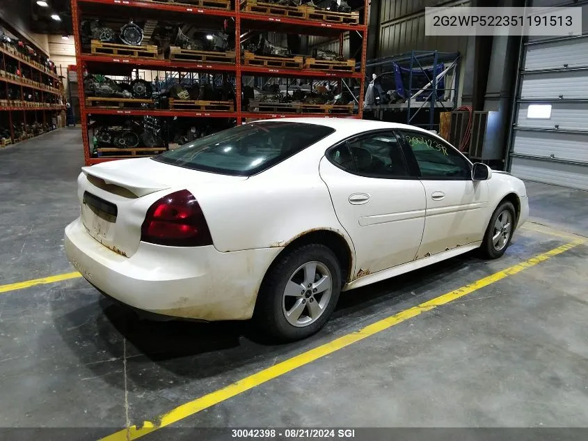 2G2WP522351191513 2005 Pontiac Grand Prix