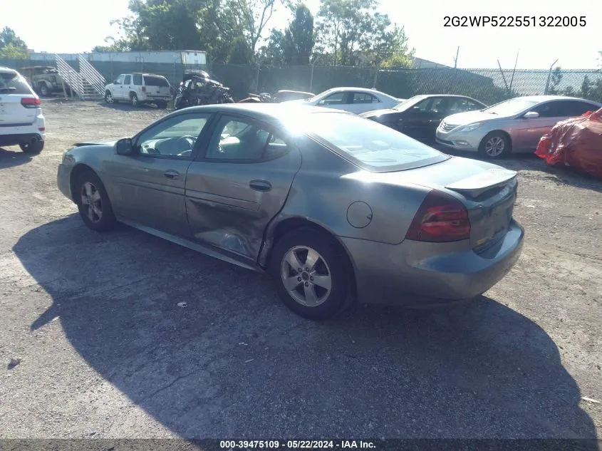 2G2WP522551322005 2005 Pontiac Grand Prix