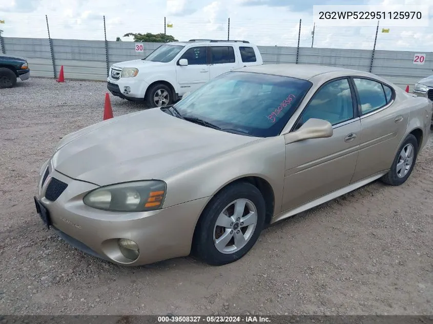 2005 Pontiac Grand Prix VIN: 2G2WP522951125970 Lot: 39508327