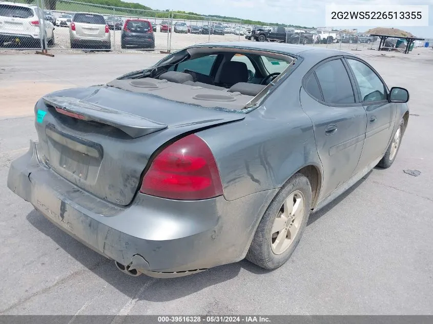 2G2WS5226513355 2005 Pontiac Grand Prix Gt