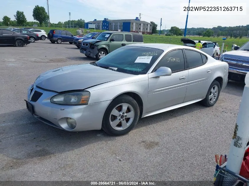 2G2WP522351263715 2005 Pontiac Grand Prix