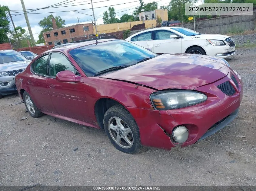 2G2WP522751227607 2005 Pontiac Grand Prix