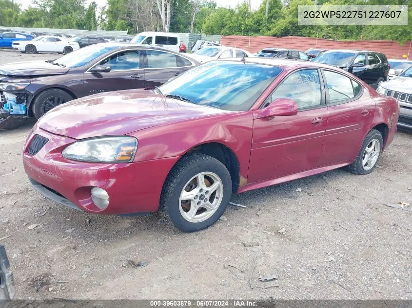 2G2WP522751227607 2005 Pontiac Grand Prix